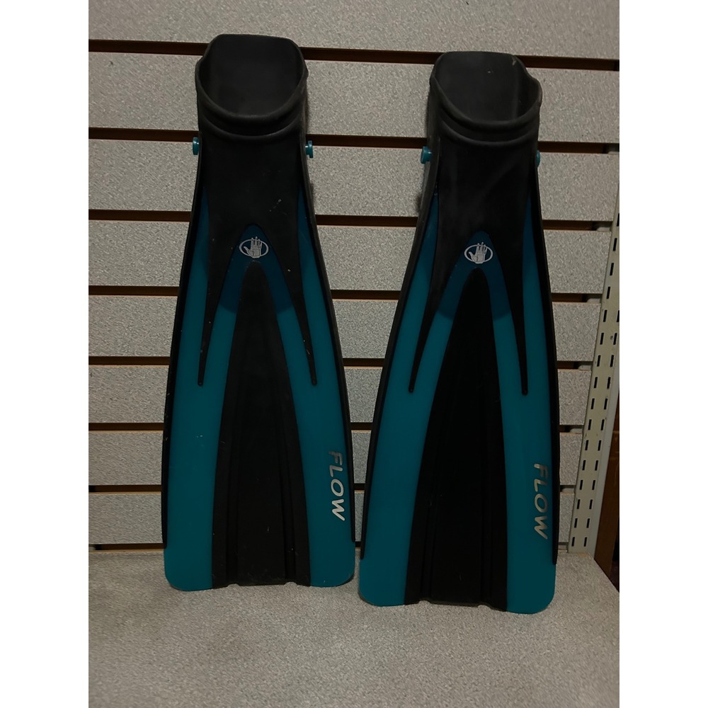 Body Glove Flow Snorkel Fins Teal Black Size S/M‎ 4.5-8.5 Swimming Diving Gear